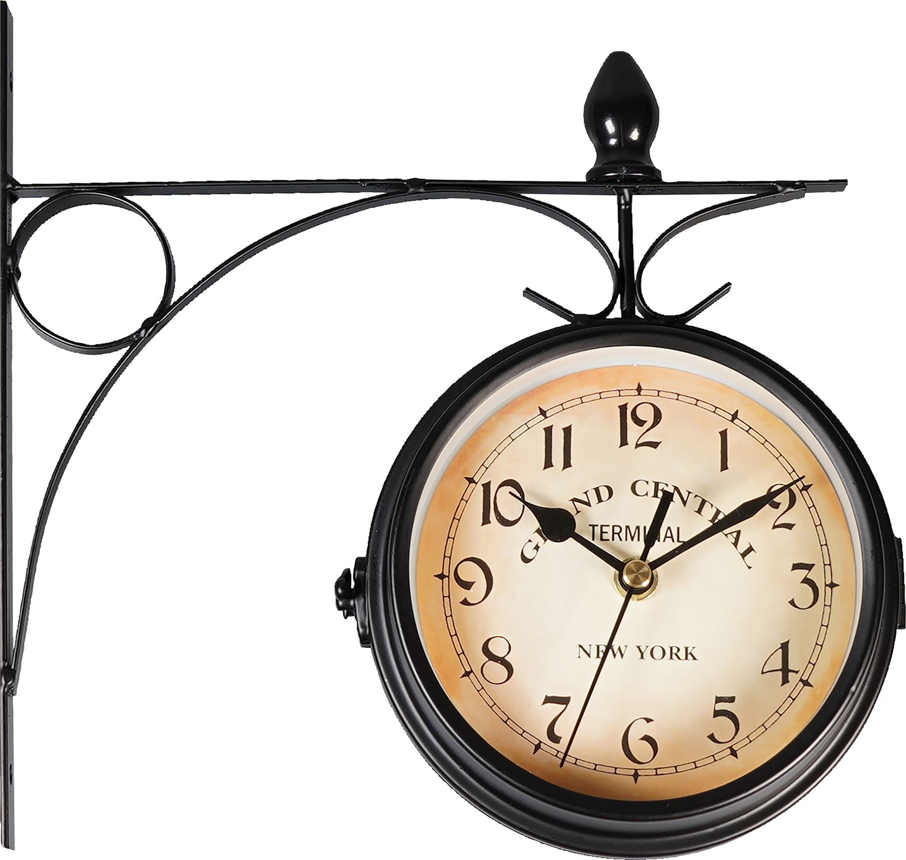 Vintage Double Sided Station Wall Clock