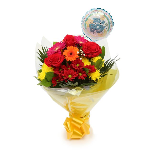 It's A Boy Balloon & Beauty Blooms