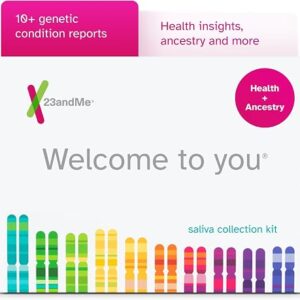 23andMe Health + Ancestry Service: Personal Genetic DNA Test Including Health Predispositions, Carrier Status, Wellness, and Trait Reports (Before you buy see Important Test Info below)
