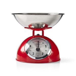 Nedis Red Retro Kitchen Scales