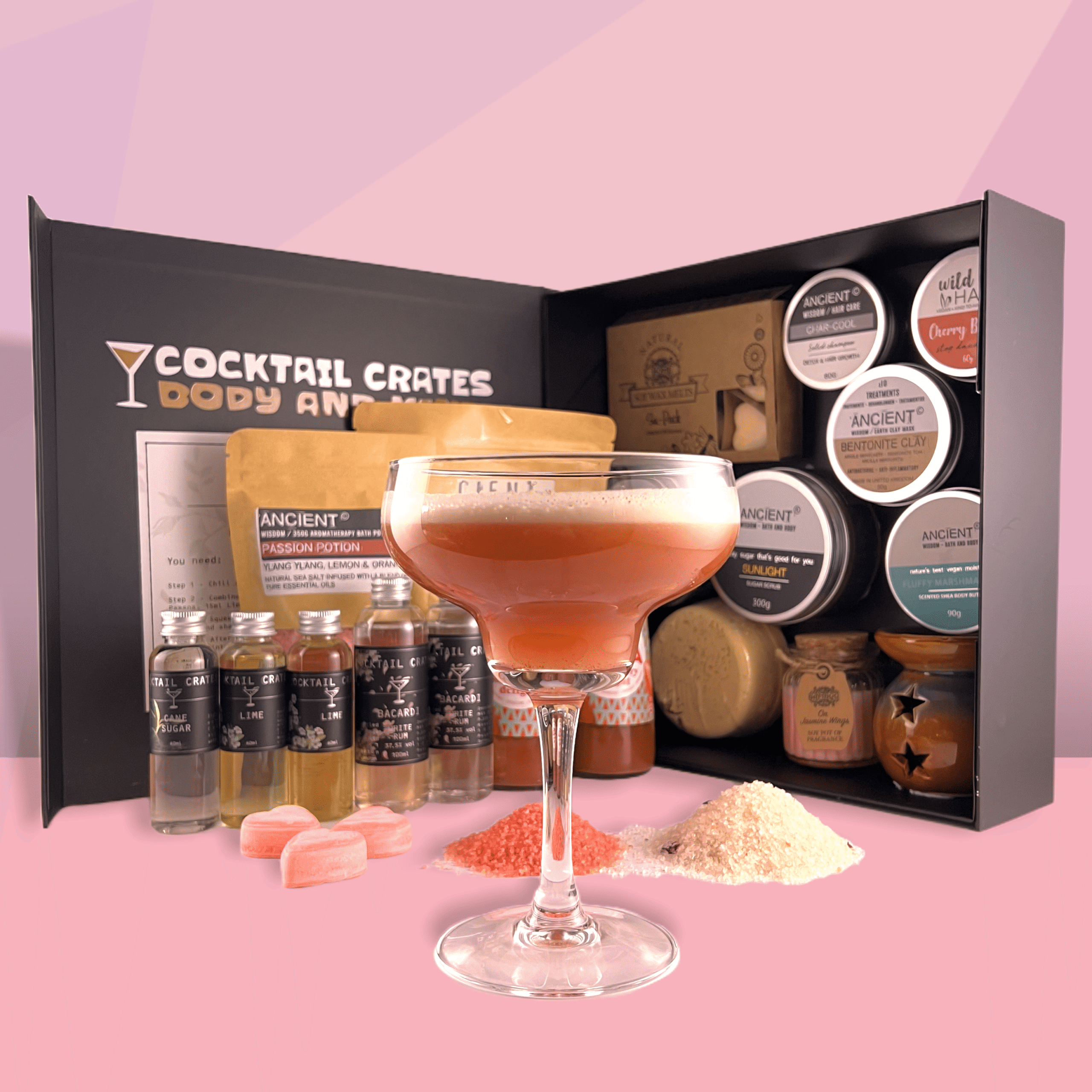 Strawberry Daiquiri Pamper Cocktail Box