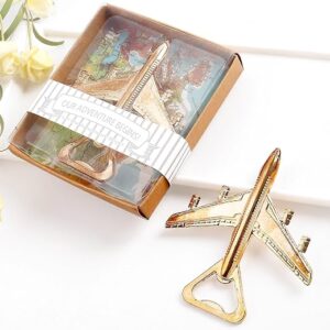 Airplane Bottle Opener - Aviation Gifts for Pilot - Travel Decor - Present for Veteran - Plane Beer Bottle Opener in Gift Box - Perfect Travel Gift (Airplane)