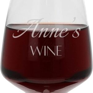 Always Looking Good Personalised Name's Wine Engraved Novelty 400ml Large Wine Glass Customised with Any Name for Any Occasion, Laser Engraved Wine Gifts for Women & Men Custom Stemmed Glassware