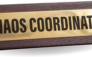Boxer Gifts Chaos Coordinator Novelty Desk Sign - Funny Manager Gift for Your Boss and Colleagues Secret Santa - Novelty Work Accessories