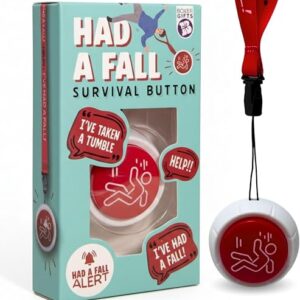 Boxer Gifts Had a Fall Old Age Joke Survival Button - Funny Birthday or Retirement Gift for Older Men and Women - Novelty Presents
