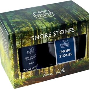 Corincraft Snore Aromatherapy Stones Gift Set - Essential Oil Blend for Sleep & Night Time Relaxation - Stone Diffuser with 100ml Refresher Oil - Natural Vegan Home Fragrance Gift