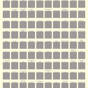 Crumbs by Collette 100 Bakes Scratch Off Poster - a Bucket List for Home Bakers - A3 (297 x 420 mm)