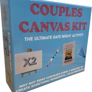 Diabolical DP1414 Couples Canvas Kit - Couple Painting Canvas Set, for Couples, for Couple, 1 Year for Boyfriend, Date Night Games