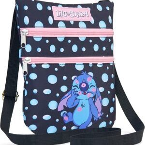 Disney Stitch Bag Girls Cross Body Shoulder Bag for Travel Holiday Stitch Gifts