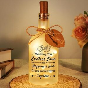Einanmut Engagement Gifts, Warmhearted Bottle Light, Wedding Gifts for Her/Wife/Girlfriend/Fiancee, Wedding Gifts for Bride and Groom, Engagement Gifts for Couples, Engagement Presents