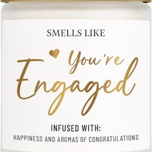 Engagement Gifts, Engagement Candle for Couples Friend Her Him, Bride to Be Gifts - 7oz Soy Wax Lavender Scented Candle