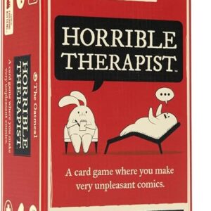 Exploding Kittens Horrible Therapist: Exclusive Edition 3-8 Players - Ages 17+ - 15 Minutes to Play - Comic Building Game - Card Game, Ideal for Family Night Fun, Teens and Adult