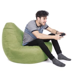 Faux Suede Hi-Back Gamer Bean Bag