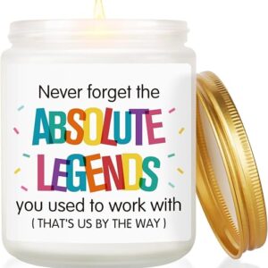 Funny Leaving Gifts for Colleagues - 7 oz Candle Lavender, Leaving Gifts for Women Men Friend Bestie, Sorry Your Leaving Gift, Farewell Gift for Coworkers, Retirement New Job Goodbye Good Luck Present
