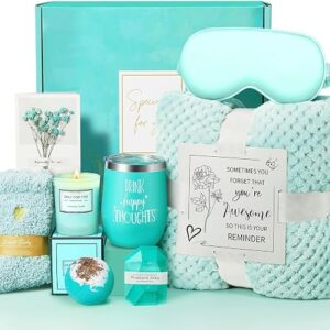 Get Well Soon Gift Baskets Birthday Idea for Women, Mothers Day Gifts for Mom from Daughter, Get Well Soon Gift Unique Spa Gift Basket Box for wife Best Friend Sister, Self Care Gifts for Women