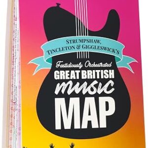 Great British Music Map | Music Map & Guide | Marvellous Maps | Music Gifts | Holiday Planning | British Geography (S T & G's Great British Music Map)