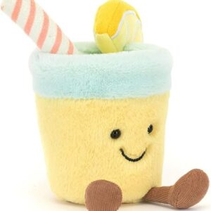 Jellycat Amuseables Lemonade Soft Toy 12 x 9 x 8 cm Yellow and Mint Green