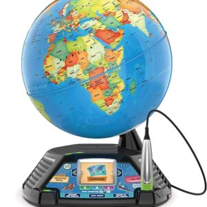 LeapFrog Magic Adventures Globe, Interactive Childrens Globe, Educational Smart Globe for Kids with 2.7 Inch LCD Screen, Toys for Children with Games and Activities, Suitable for 5, 6, 7+ Year Olds