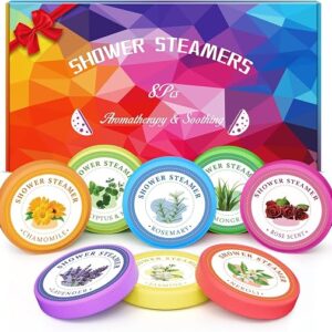 Linkax Birthday Gifts for Women Mum Her Friends, 8 Pcs Shower Steamers Aromatherapy, Stress Relief SPA Self Care Small Thank You Relaxation Gifts for Christmas, Mothers Day, Easter, Stocking Fillers