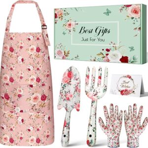 Linkax Gardening Gifts for Women Nan Nanny Mum, 6 Pcs Garden Tools Set, Retirement Thank You Teachers Birthday Gifts for Women Her Sister Friends Ladies Grandma Garden Lover
