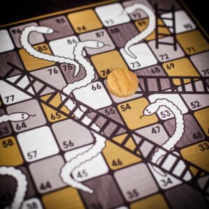 Manopoulos Classic 4-in-1 Wooden Games Compendium - Modern