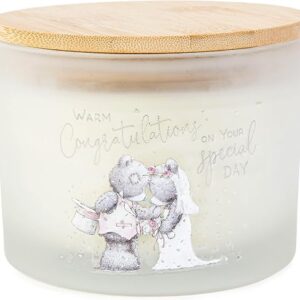 Me to You Tatty Teddy 3-Wick Congratulations Candle - Official Wedding Collection, White
