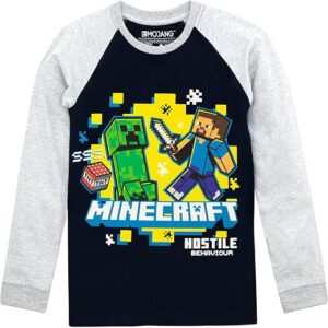 Minecraft Boys Long Sleeved Top