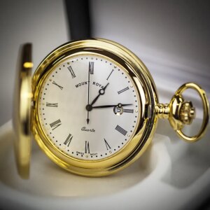 Mount Royal Gold Plated Full Hunter Pocket Watch - can be Engraved or Personalised
