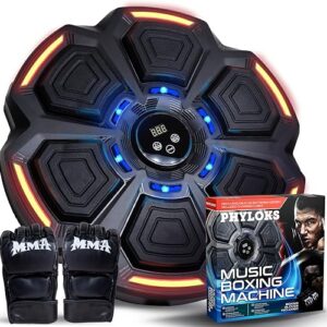 Music Boxing Machine, Smart Music Boxing Machine Kids & Adults, Punching Machine, Musical Boxing Machine Wall Mounted, Boxing Gifts for Boys, Smart Boxing Machine, Boxing Music Machine with Gloves