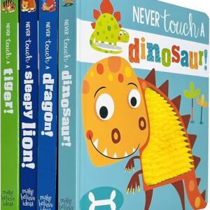 Never Touch a Series 4 Books Collection Set By Rosie Greening (Dinosaur, Dragon, Sleepy Lion & A Tiger)