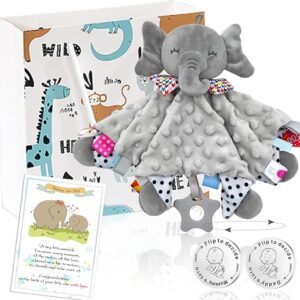 Newborn Gift Set: Baby Comforter Blanket & Parent Decision Coin - Ideal Baby Shower Present with Gift Bag
