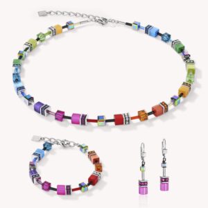 Coeur De Lion Iconic GEOCUBE Jewellery Set Iconic Rainbow