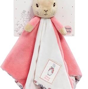Official Beatrix Potter Flopsy Bunny Comfort Blanket - Peter Rabbit Soft Toy Comforter