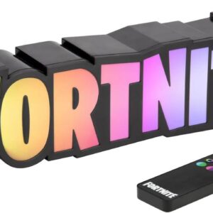 Paladone Fortnite RGB Colour-Changing Logo Light, Officially Licensed Gaming Lamp with Remote Control, Display on Wall or Desk, USB Powered Home Décor for Gamers