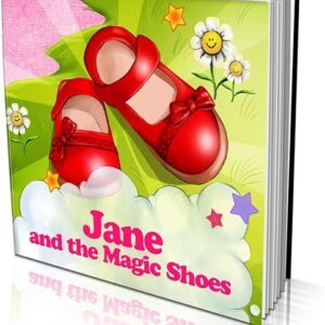 Personalised Story Book by Dinkleboo "The Magic Shoes" Girls 0 to 8 Years Old - Story About Your Daughter’s Magical Adventure - Soft Cover