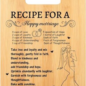 PRSTENLY Wedding Gifts, Wedding Gifts for Bride and Groom Chopping Board, Happy Marriage Present, Mr and Mrs Wedding Gifts, Weddings Anniversary for Couples, Engagement Gifts, Wedding Day Gifts