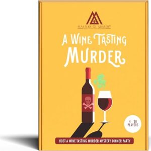 Replay-able A Wine Tasting Themed Murder Mystery Game Kit English 4-20 Players