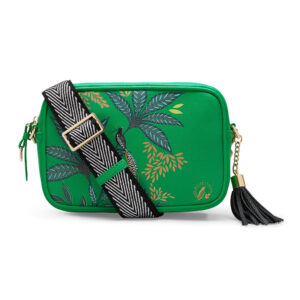 Sara Miller Botanic Green Camera Crossbody Bag