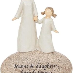 Shudehill Giftware Mother Daughter Friends Forever Angel Pebble