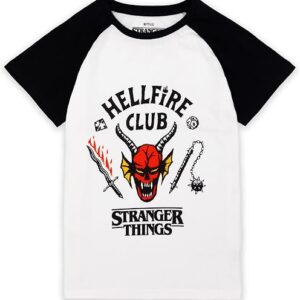 Stranger Things T-Shirt for Kids | Options for Boys and Girls | Hellfire Club, Hawkins Heroes, Demogorgon, Hawkins Tigers, The Upside Down, Eleven | Netflix Merchandise