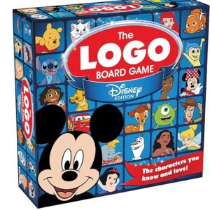 Tomy The LOGO Board Game Disney Edition - Family Trivia Game Featuring Iconic Disney Characters & Brands | Ages 8+