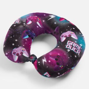 OHS Gaming Travel Neck Pillow (Purple & Black)