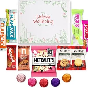 Urban Wellbeing Gluten Free Hamper | Coeliac Gift Box | 9 Famous & Reliable Tasty Snacks | Thoughtful Present For Coeliacs | Small Gift, Big Impact