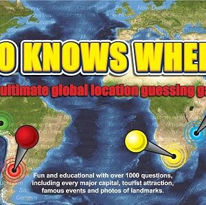 Wild Card Games Who Knows Where? - The Global Location Guessing Family Board Game