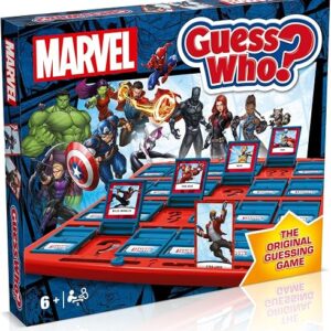 Winning Moves Marvel Guess Who? Board Game, The Avengers, Guardians of the Galaxy and Wakanda forces including Hulk, Iron Man, Black Panther, gift for ages 6 plus