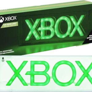 Xbox Logo LED Neon Light - Officially Licensed Free Standing or Wall Mountable Light Sign - Game Room Accessories and Decor for Gamers | Paladone, Green